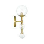 Eurofase 47358-010 Gold Traiton, Wall Sconce, 15'', Gold, Clear Glass Image 4