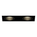 Eurofase Tango 15w 2 Light Black Trimless Pull Down 2700k Clear Lens