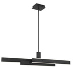 Eurofase 37064-013 Matte Black Cameno, Chandelier, 45'', Matte Black, White Acrylic Image 3