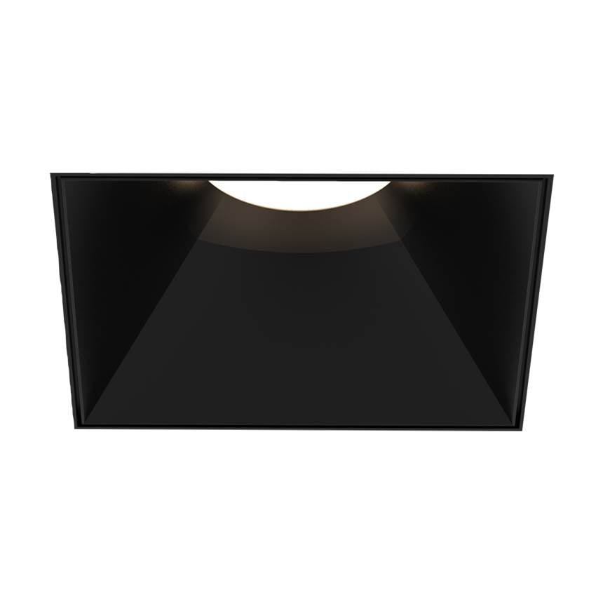Eurofase Oscar Large 40w Square Black Trimless Black Baffle Wide 3000k Clear Lens
