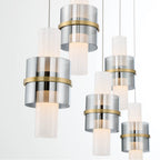 Eurofase 45595-011 Gold Rola, Chandelier, 5-light, 42'', Gold, White Glass Image 5