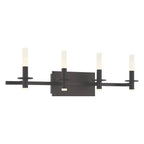 Eurofase 45235-032 Matte Black Torna, Vanity, 4lt, 36'', Matte Black, White Acrylic Image 2