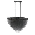 Eurofase 37096-025 Matte Black Bloomfield, Chandelier, 22-light, 47'', Matte Black, Black Aluminum Image 1