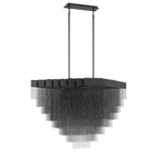 Eurofase 37096-025 Matte Black Bloomfield, Chandelier, 22-light, 47'', Matte Black, Black Aluminum Image 1