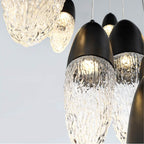 Eurofase 43860-025 Matte Black Ecrou, Chandelier, 22-light, 40'', Matte Black, Clear Glass Image 1