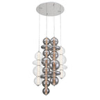 Eurofase 48960-021 Chrome Atomo, Chandelier, 4-light, 50'', Chrome, Mixed Glass Image 3
