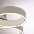 Eurofase 43894-031 Matte Grey Verdura, Flush Mount, 25'', Matte Grey, White Acrylic Image 3