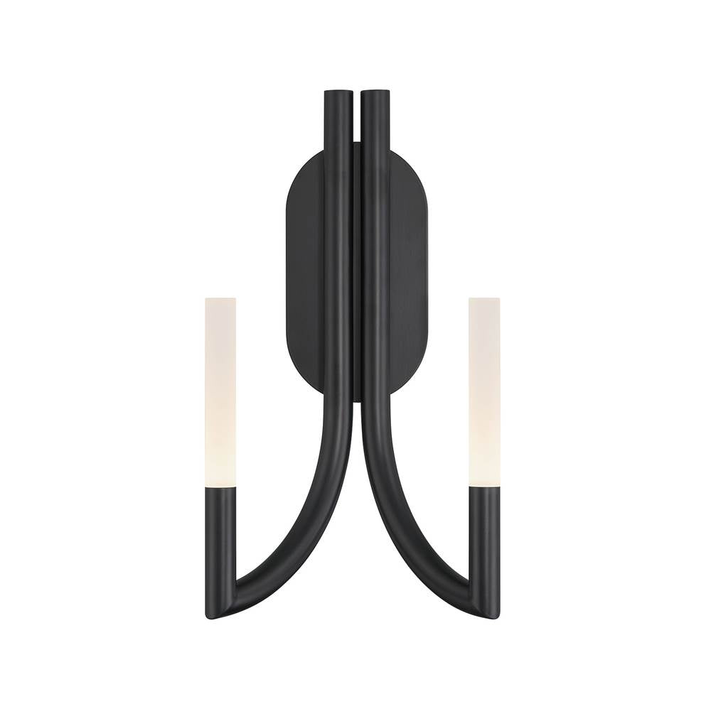 Eurofase 49009-033 Matte Black Olette, Wall Sconce, 2-light, 17'', Matte Black, Frosted Acrylic Image 4
