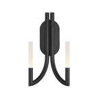 Eurofase 49009-033 Matte Black Olette, Wall Sconce, 2-light, 17'', Matte Black, Frosted Acrylic Image 4