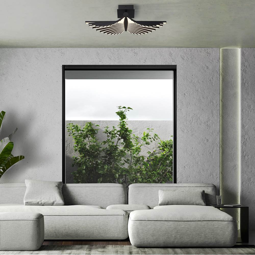 Eurofase 46897-015 Matte Black Seraph, Flush Mount , 25'', Matte Black Image 1