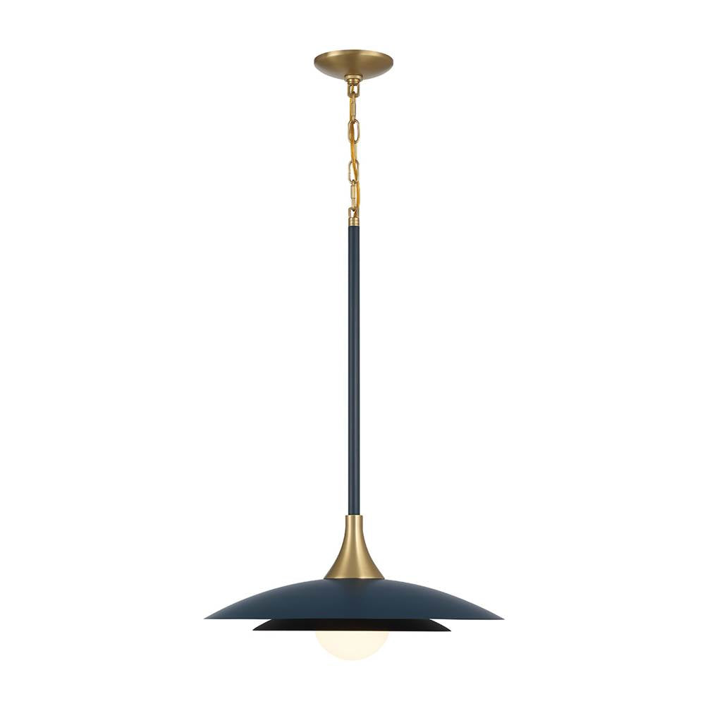 Eurofase 46441-027 Matte Blue Welsh, Pendant, 18'', Matte Blue, White Glass Image 2