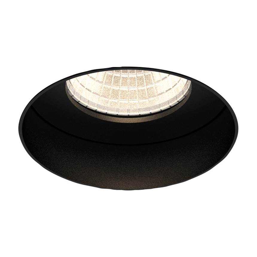 Eurofase Tango 15w 1 Light Round Black Trimless Wide 3000k Clear Lens