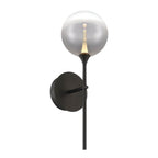 Eurofase 48912-020 Matte Black Iissa, Wall Sconce, 19'', Matte Black, Smoked Glass Image 3