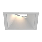 Eurofase OSC4ST02RG021530MCL White Oscar Medium 15w Square White Trim White Baffle Gimbal Medium 3000k Clear Lens Image 1