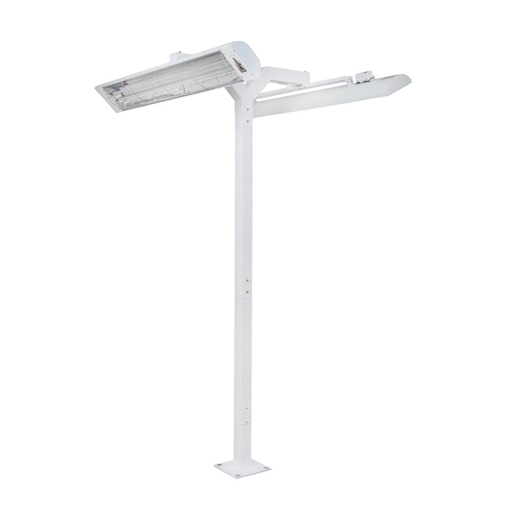 Eurofase EF6108PMDW White Eurofase Ef6108pmdw 61 Inch 8ft White Pole Mount With Double Crossbar Image 2