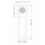 Eurofase Swing, Outdoor , 18'', Matte Black