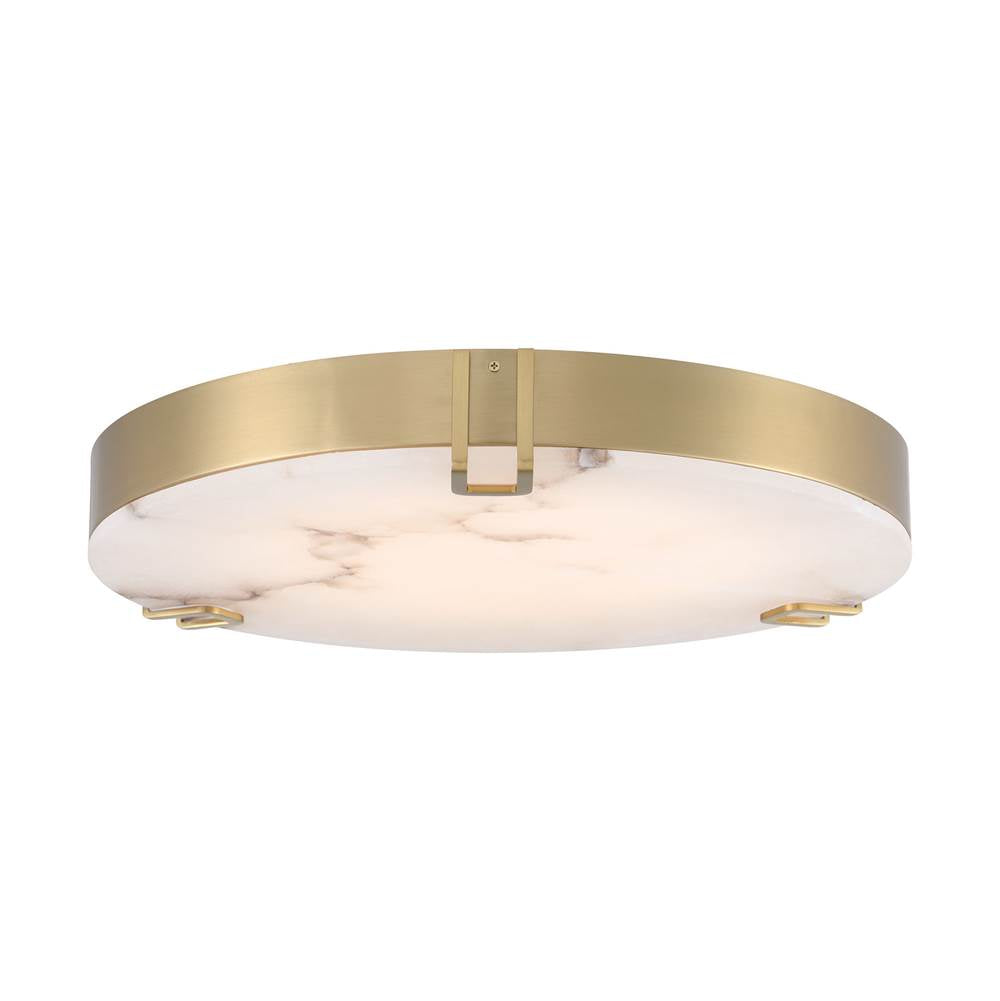 Eurofase 48959-018 Gold Noga, Flush Mount , 22'', Gold, Alabaster Image 2