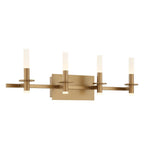 Eurofase 45235-016 Gold Torna, Vanity, 4lt, 36'', Gold, White Acrylic Image 6