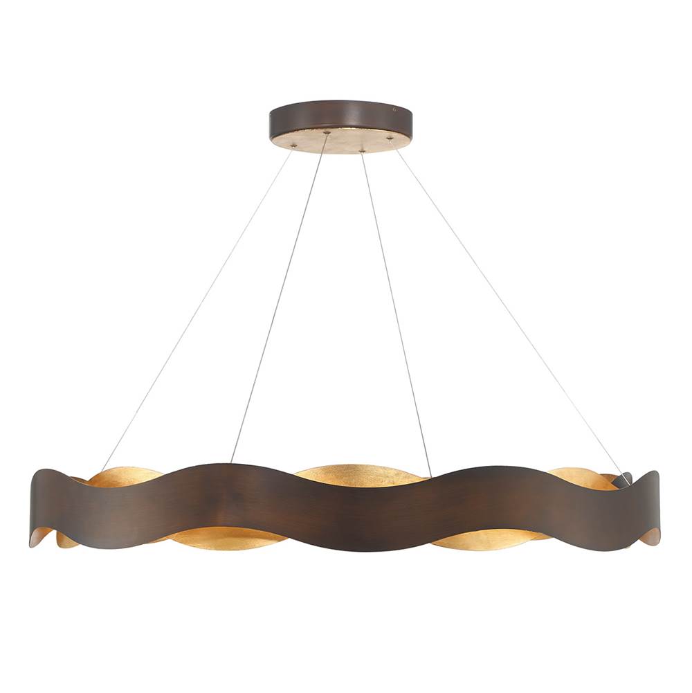 Eurofase Vaughan, Chandelier, 46'', Bronze-gold Mix, Gold Steel