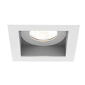 Eurofase Tango 15w 1 Light Square White Trim Wide 2700k Frosted Lens