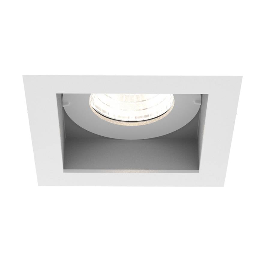 Eurofase Tango 15w 1 Light Square White Trim Medium Dim To Warm Clear Lens