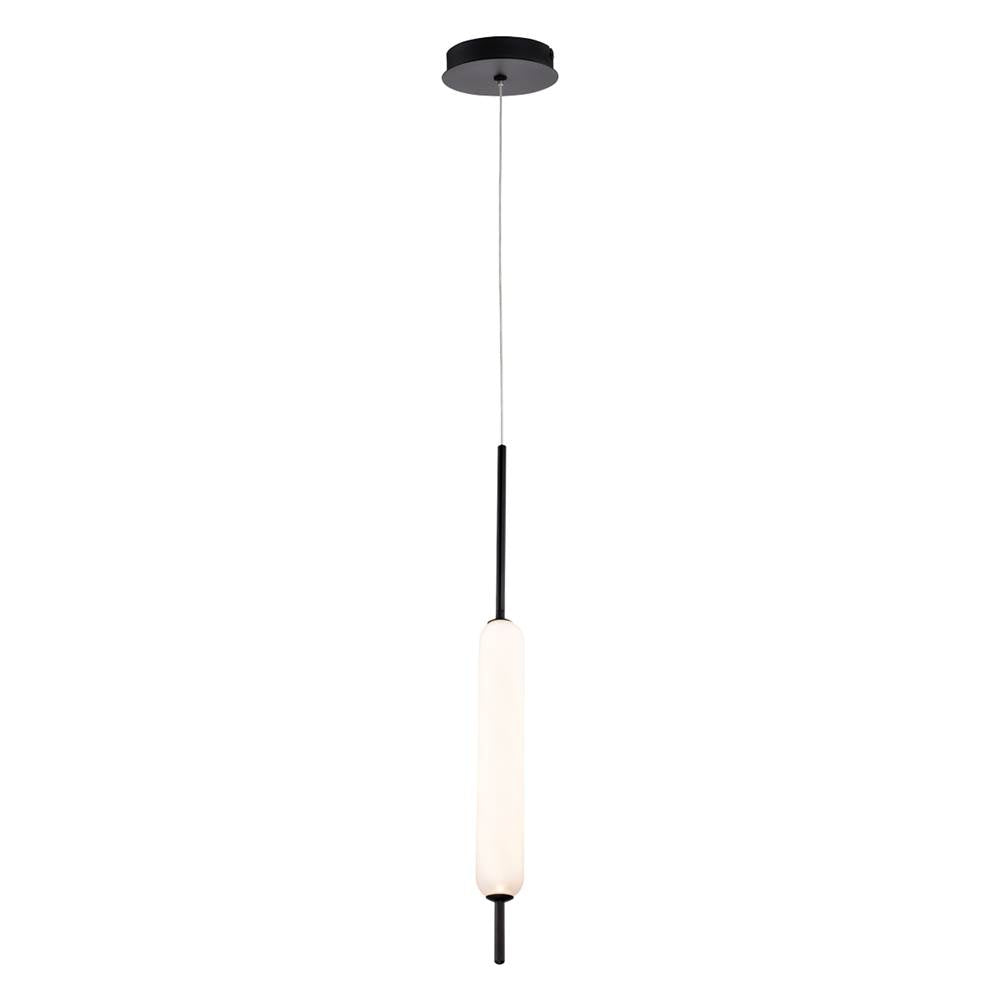 Eurofase Cumberland, Pendant, 22'', Matte Black, White Glass