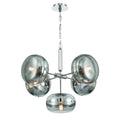 Eurofase 38129-025 Polished Nickel Nottingham, Chandelier, 5-light, 28'', Polished Nickel, Smoked Glass Image 1