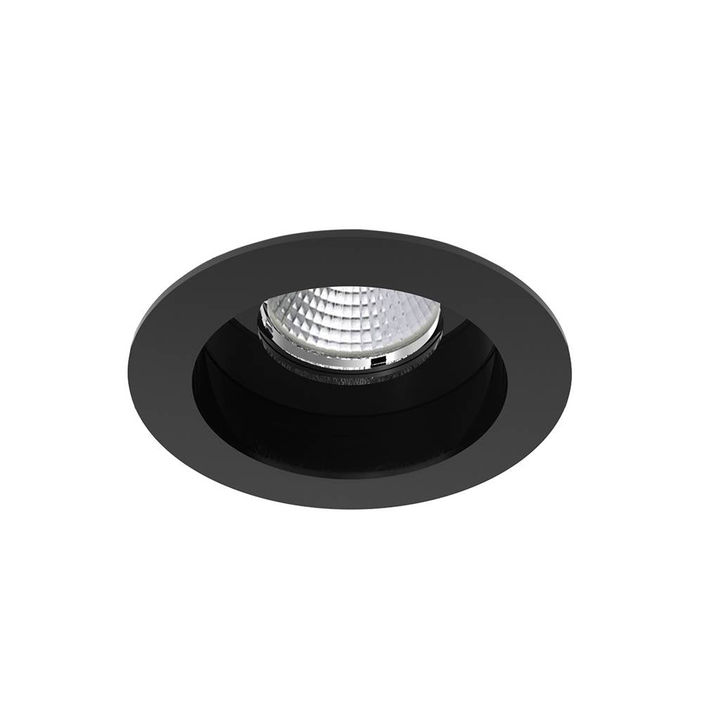 Eurofase 28719-35-028 Black Amigo 15w 1 Light Round Trim Downlight 3500k Black Image 1