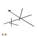 Eurofase Crossroads, Flush Mount , 9-light, 57'', Matte Black