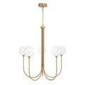 Eurofase 48922-012 Gold Iissa, Chandelier, 5-light, 34'', Gold, Clear Glass Image 1