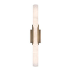 Eurofase 49035-018 Antique Brass Venna, Wall Sconce , 28'', Antique Brass, Alabaster Image 1