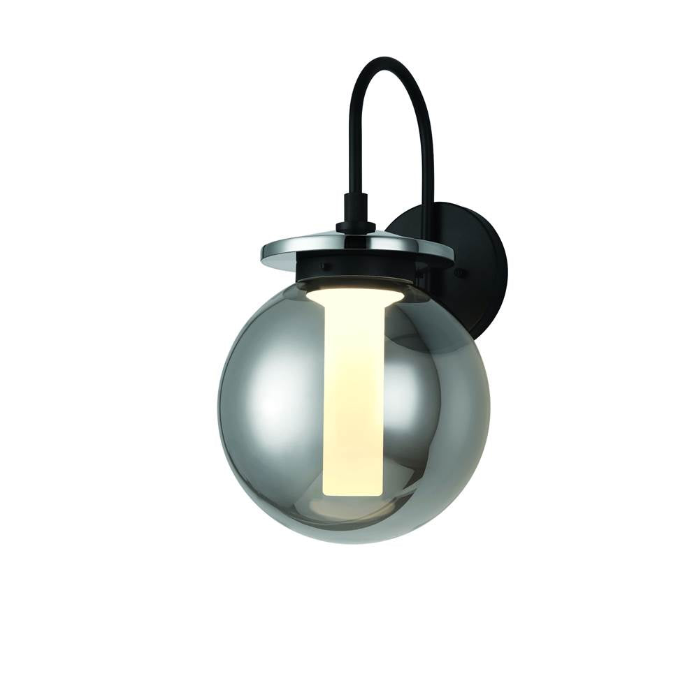Eurofase 47197-015 Powder Coat Black Caswell, Outdoor, 18'', Powder Coat Black, Smoked Glass Image 6