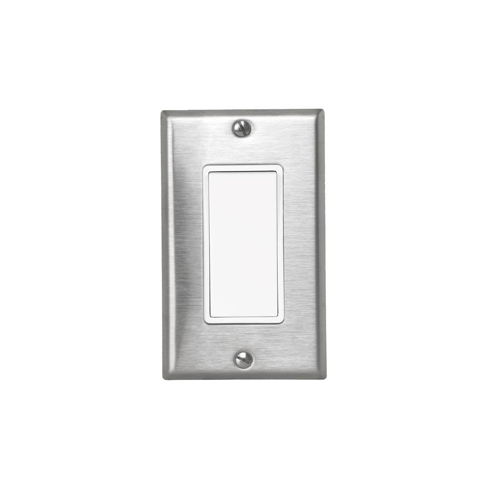 Eurofase Controls Eurofase Efssps1 On/off Switch With Stainless Steel Plate And Box