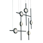 Eurofase Barletta, Chandelier , 6-light, 32'', Anodized Black