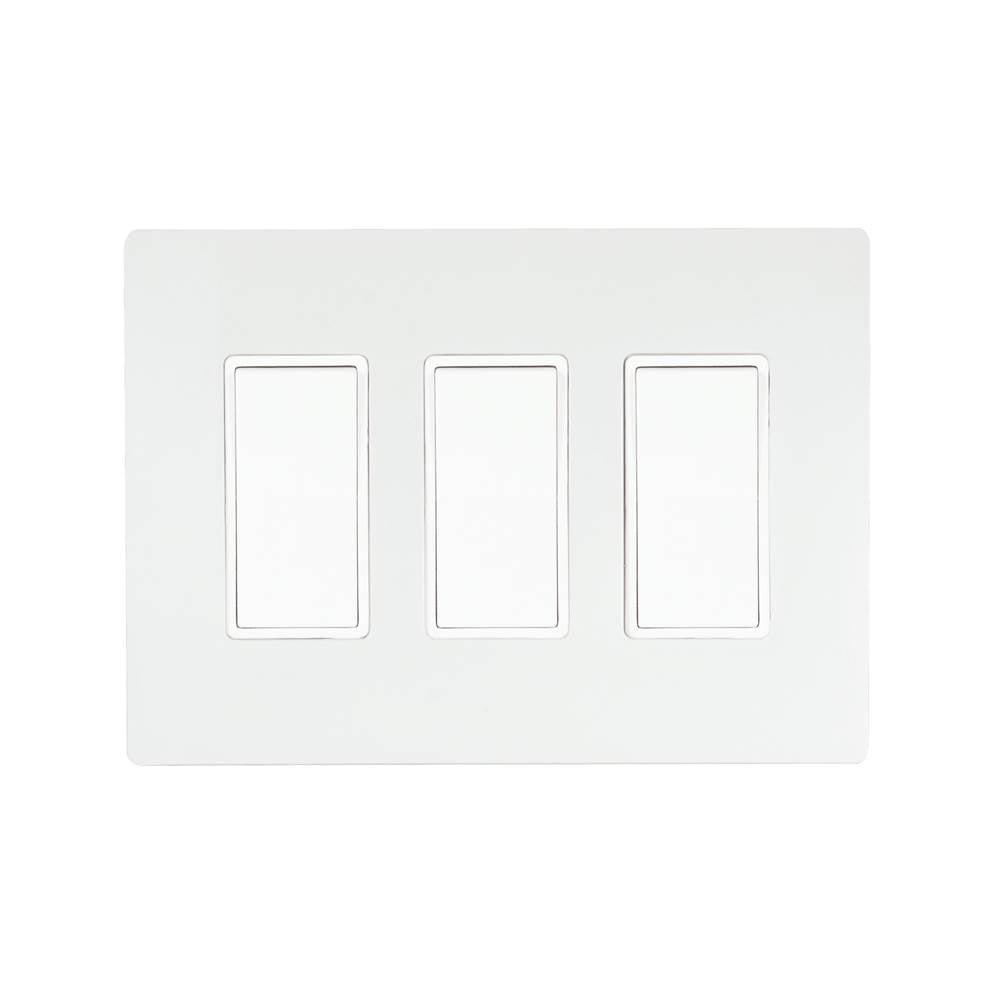Eurofase Controls Eurofase Efsspw3 On/off Switch With White Screwless Plate And Box