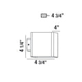 Eurofase 28285-043 Marine Grey Crest,outdr,led Wallmnt,bk Image 1