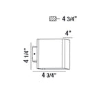 Eurofase 28285-043 Marine Grey Crest,outdr,led Wallmnt,bk Image 1