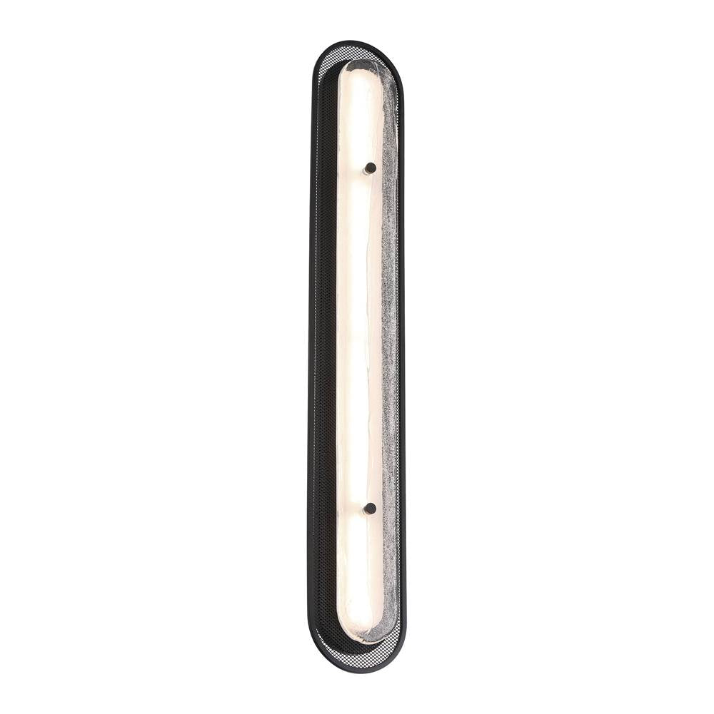 Eurofase 49445-015 Matte Black Tramore, Wall Sconce, 38'', Matte Black, Silver Glass Image 4