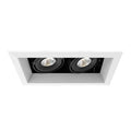 Eurofase  Multiple 15w 2 Lights Trim 20 Degree Gimbal 3000k White/black