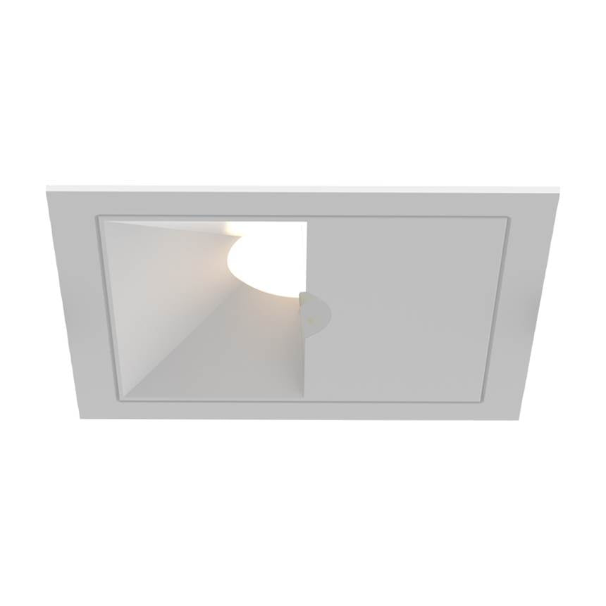 Eurofase OSC3ST02WL021530WCL White Oscar Small 15w Square White Trim White Baffle Wasll Wash Wide 3000k Clear Lens Image 1