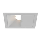 Eurofase OSC3ST02WL021035WCL White Oscar Small 10w Square White Trim White Baffle Wall Wash Wide 3500k Clear Lens Image 1