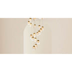 Eurofase 37192-013 Matte Gold Paget, Chandelier, 19-light, 29'', Matte Gold, Clear Glass Image 3