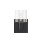 Eurofase 46811-011 Matte Black Decato, Wall Sconce, 9'', Matte Black, Clear Glass Image 1