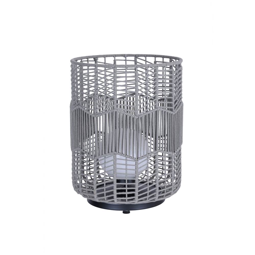 Eurofase Wallis, Outdoor, 22'', Matte Black, Grey Rope