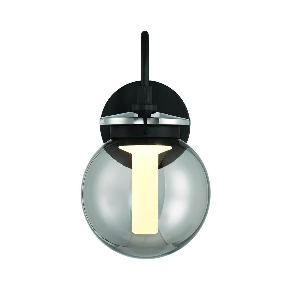Eurofase 47196-018 Powder Coat Black Caswell, Outdoor, 14'', Powder Coat Black, Smoked Glass Image 2