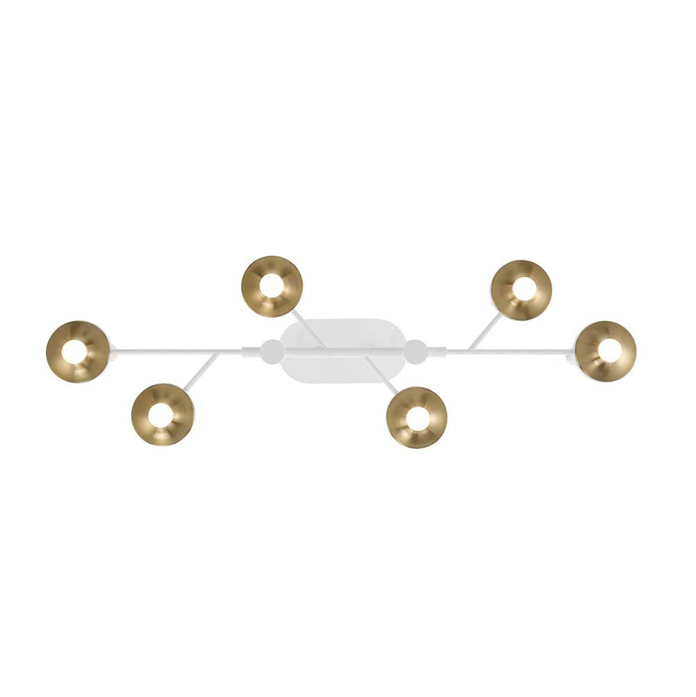Eurofase 45713-026 Matte White Torcia, Chandelier, 6-light, 31'', Matte White, White Acrylic Image 4