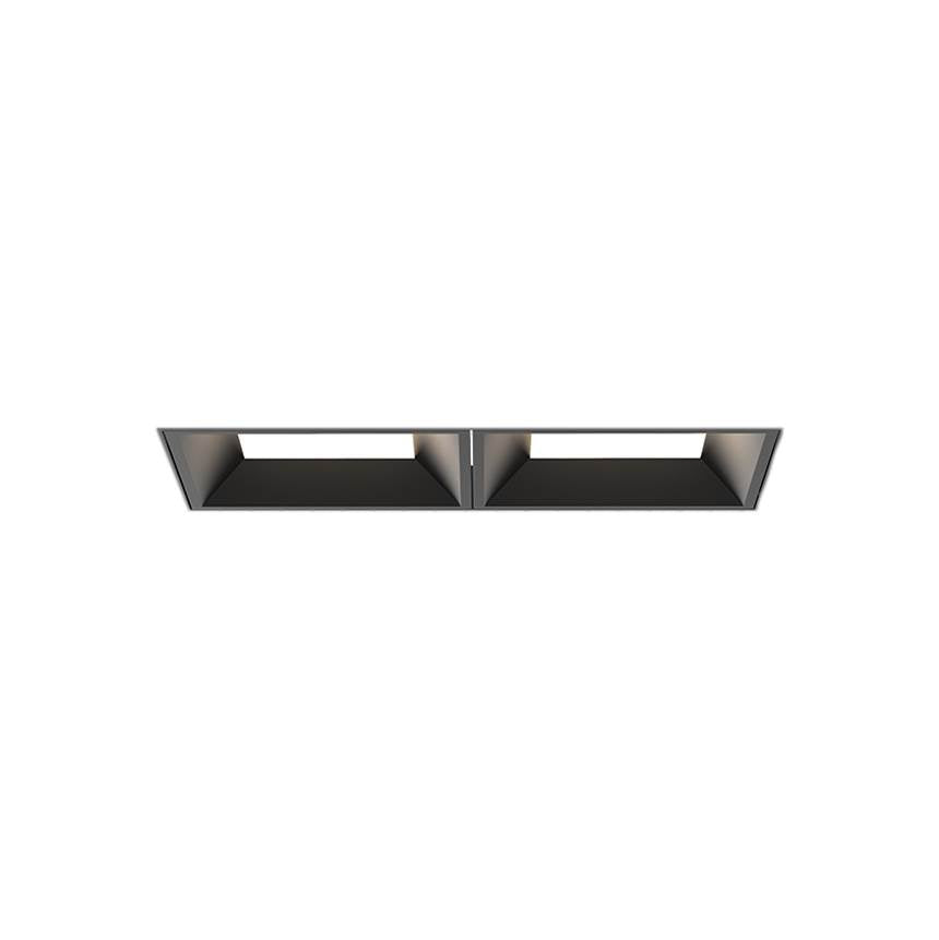 Eurofase Bravo 15w 2 Light Black Trimless Panel Wide 3000k