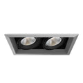 Eurofase  Multiple 26w 2 Lights Trim 40 Degree Gimbal 3500k Platinum/black