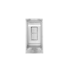 Eurofase EFSWWPW White Eurofase Efswwpw Flush Mount Single Duplex Stack Switch With Weatherproof Cover And Gang Box Image 1