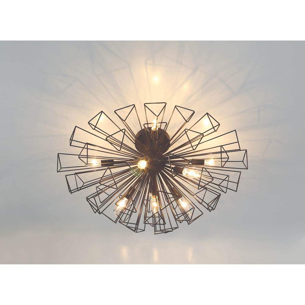 Eurofase 46762-016 Matte Black Dendelio, Chandelier , 9-light, 30'', Matte Black Image 3